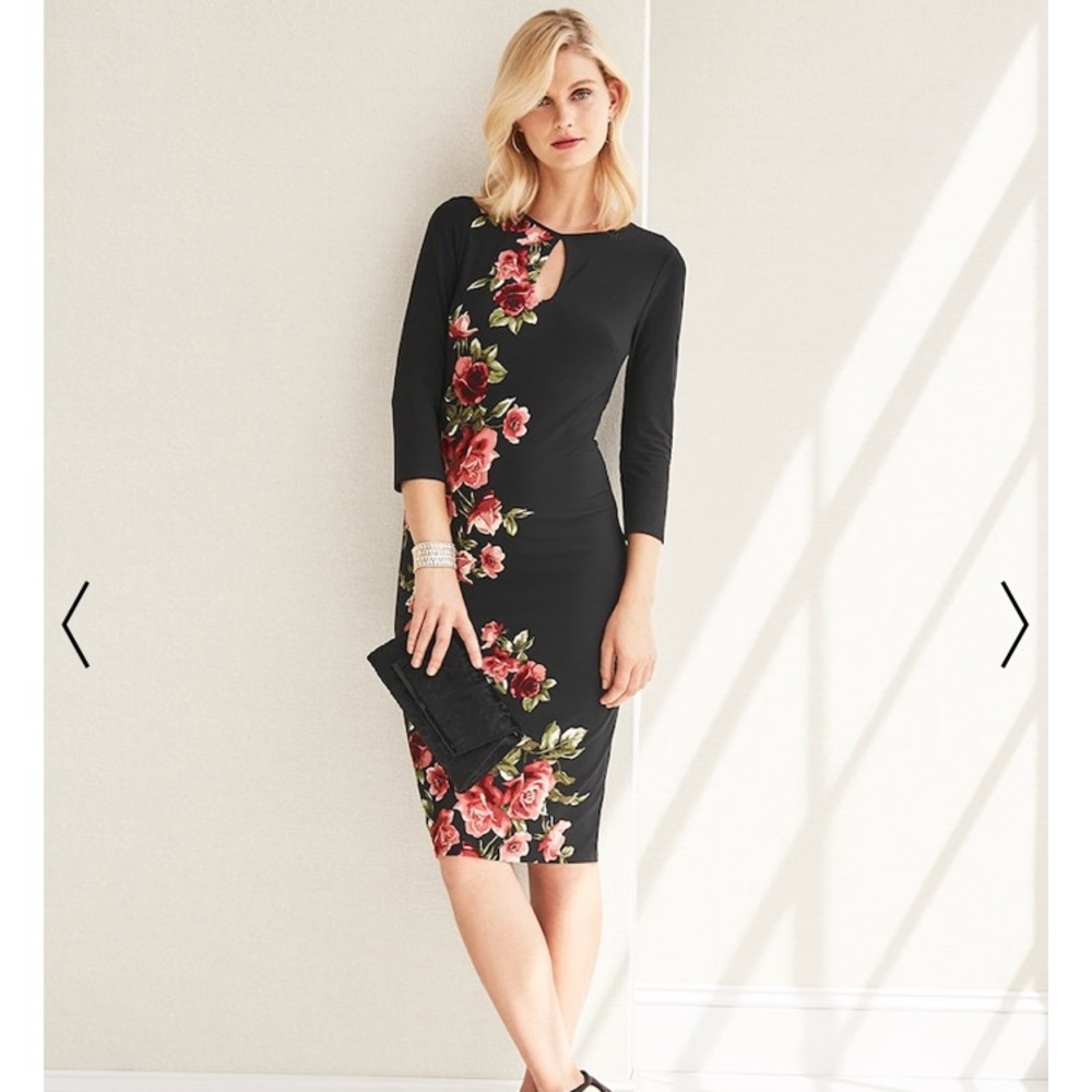 NWT WHBM 3/4 sleeve reversible sheath dress